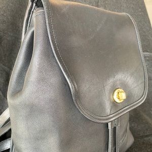 Vintage COACH black Large DayPack #9960